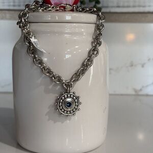 Brighton Pebble Dot Medali Sparkle Reversible Collar Necklace